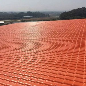ASA 합성 수지 지붕 시트 다른 색상 주거 집 지붕 쉬운 설치